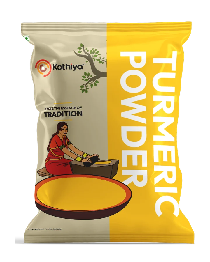Kothiya Turmeric Powder pouch packaging